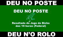 Jogo do bicho federal hoje 19